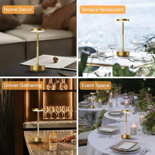 Rechargeable Cordless Table Lamp with 5000mAh Battery IP54 Waterproof LED - Image 3