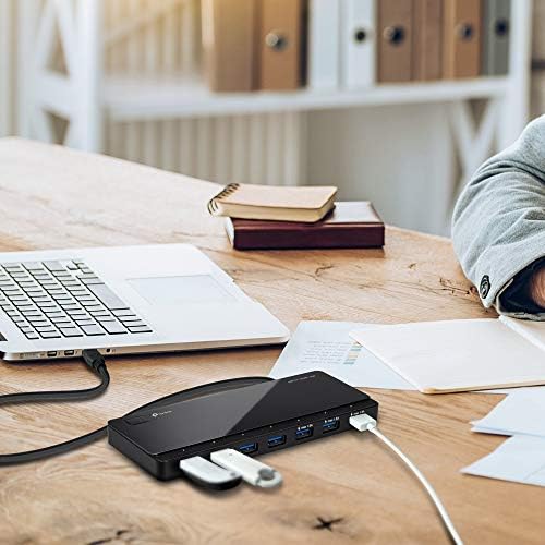 TP-Link [2nd Gen] TP-Link 7-Port USB 3.0 Ultra Slim Hub Including 3 BC 1.2 Charging Ports up to 5V / 1.5A. Compatible with Windows, Mac, Chrome & Linux OS, with Power On/Off Button (UH700) - Image 7