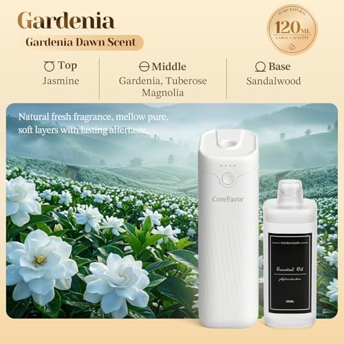 Waterless Essential Oil Diffuser with 120ml Oil (Gardenia) - Image 2