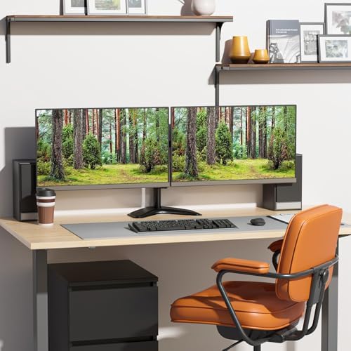 WALI Freestanding Dual Monitor Stand for 13-27 inch Screens, 22 lbs per Arm - Image 6