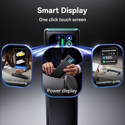 Phomemo M08D Portable Printer with Touchscreen Supports 8.5"x11" US Letter - Image 2