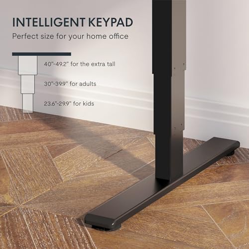 FlexiSpot E6 Solid Wood 3-Stage Dual Motor 63 x 24 Electric Standing Desk, Holds 220 lbs, Adjustable Height w/ Memory Presets, Butcher Block Rubberwood Desktop & Black Frame, Ships in 2 Boxes - Image 4