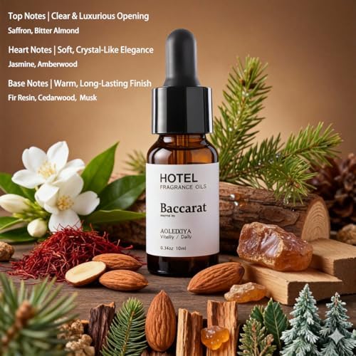 Hotel Essential Oils - Inspired by 5-Star Hotel Baccarat for Waterless Diffuser & Ultrasonic and Crafting for Ultrasonic and Crafting 0.34 Fl Oz (Pack of 1) - Image 5