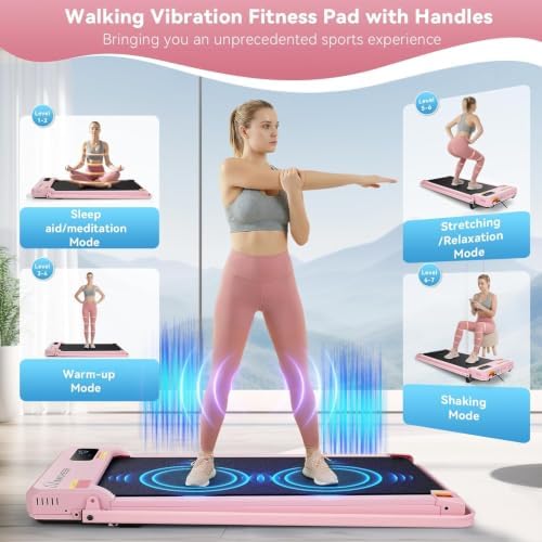 ANCHEER Walking Pad with Incline - Under Desk Treadmill with Handle Bar - Image 3