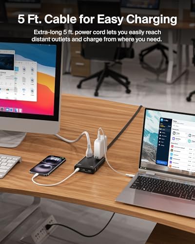 Belkin Charging Station Power Strip Dual USB-C Charger 2 AC 2 USB-A 70W GaN - Image 5