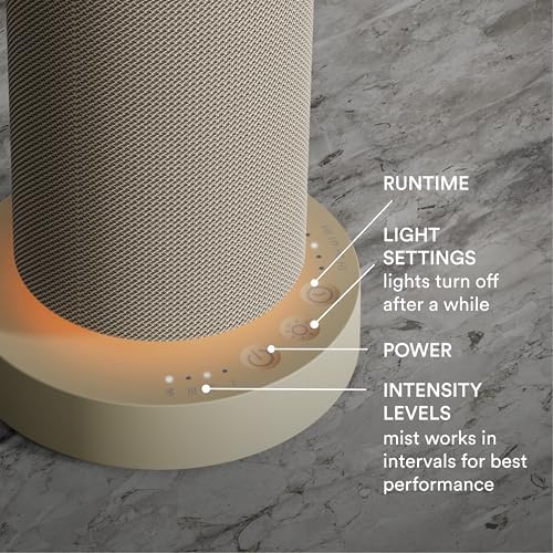 Homedics SereneScent Mini Fabric Rechargeable Waterless Diffuser, Beige - Image 5