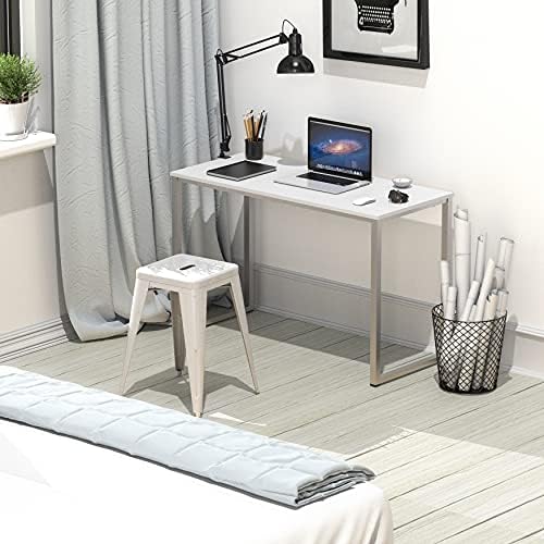SHW Mission 32-Inch Home Office Computer Desk, White - Image 2