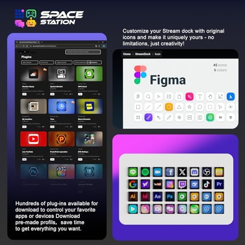 TreasLin/VSDinside Stream Dock XL Advanced Studio Controller, 32 Macro Keys, Trigger Actions in Apps and Software Like OBS, Twitch, YouTube and More, Works with Mac and PC, Stream Controller XL White - Image 6