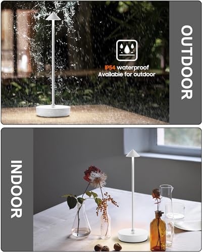 LED Cordless Table Lights Rechargeable 6000mAh Battery Outdoor Desk Lamp - Image 5