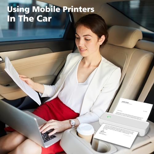 MinZhi Portable Thermal Printer,Wireless Supports 8.5" X 11"US Letter&Legal,A4&A5 Paper,Bluetooth Inkless Travel Compatible with Android iOS & Laptop for Office Travel Home - Image 5