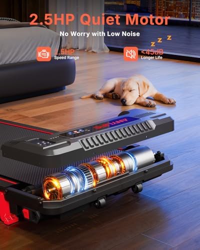 Walking Pad Treadmill, Anylife Walking Pad Treadmill with Incline, 2.5HP Compact Treadmills for Home, Low Noise Under Desk Walking Pads with Vibration Mode, LED Display, Remote Control - Image 5