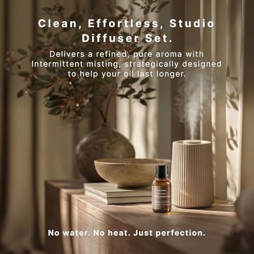 Homedics Waterless Essential Oil Diffuser with 15ml Vanilla Cedarwood Oil - Image 2