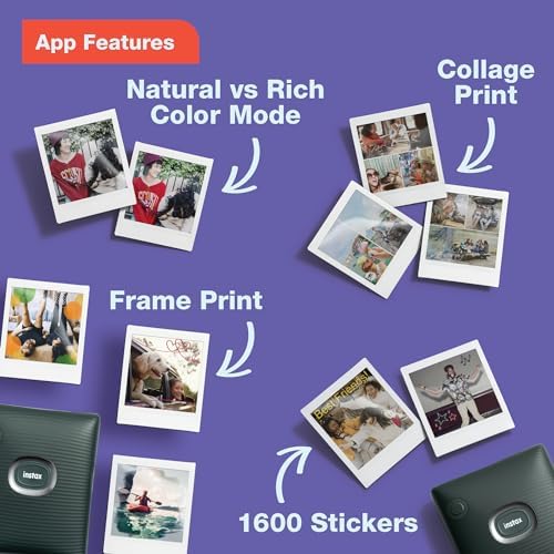 Fujifilm Instax Square Link Smartphone Printer - Midnight Green - Image 4