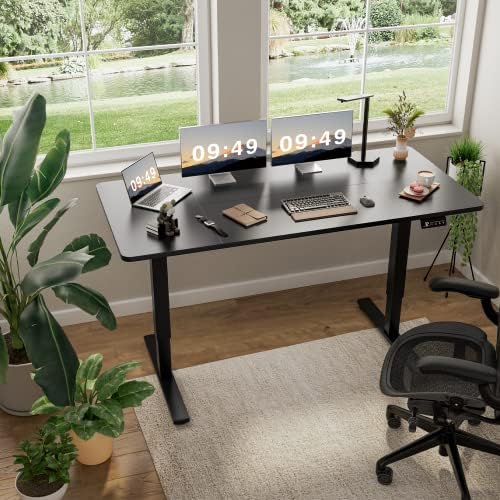 Furmax 63 Inches Electric Height Adjustable Standing Desk Home Office Desk - Image 2