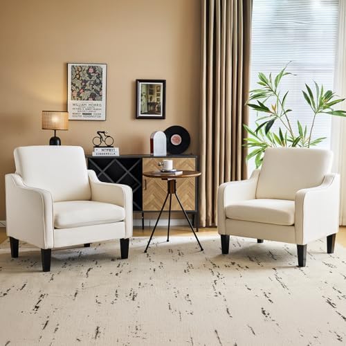 VINGLI Accent Chairs Set of 2, Modern Traditional Armchair for Living Room by VINGLI