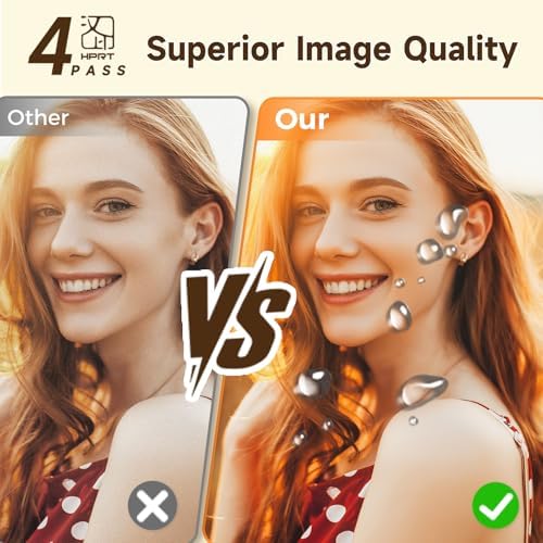 HPRT CP4100 Photo Printer - Plus 4x6 Bluetooth Instant Picture Printer with 20 Sheets & Ribbon - Wi-Fi, Premium Dye Sublimation - 300 DPI Display Resolution - Editing App for Fun, Creative Photos - Image 5