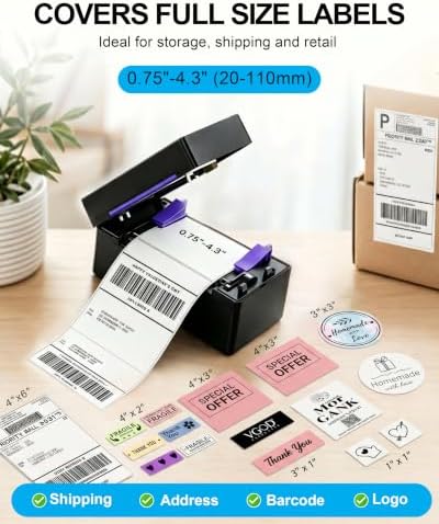 Bluetooth Thermal Label Printer,4x6 Shipping Label Printer - Image 3