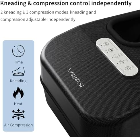 MOUNTRAX Foot Massager with Heat for Neuropathy, 2026 Upgraded, Deep Kneading Shiatsu Foot Massager for Plantar Fasciitis, Fits Up to Men Size 13, Gifts for Women Men Mom Dad Seniors - Image 2