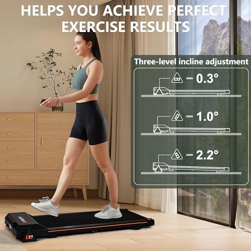 GOYOUTH 2.25HP Walking Pad, Quiet Under Desk Treadmill for Office, 300 LBS - Image 3