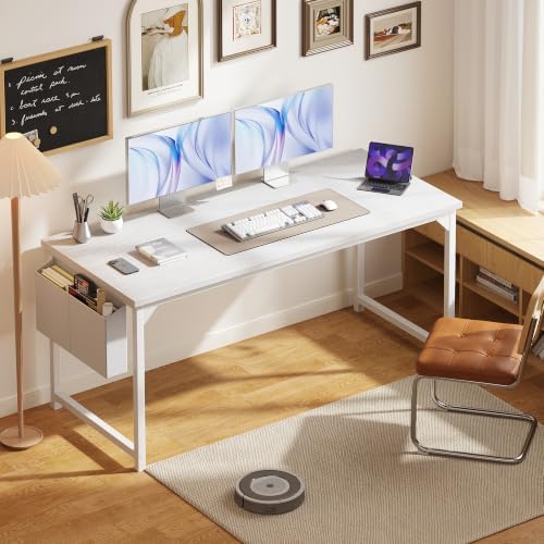 OLIXIS Computer Desk, 63 Inch Gaming Desks for Home Office Small Spaces - Image 2