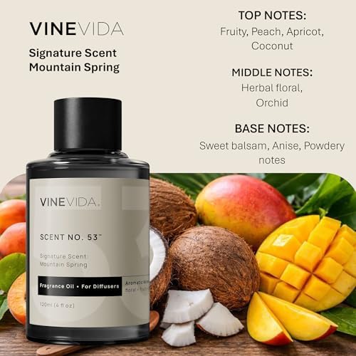 VINEVIDA [4 Fl Oz] Mountain Spring Fragrance Oil for Cold Air Diffusers, Essential Oils for Diffuser Oil Refill & Air Freshener Room Spray - Image 2