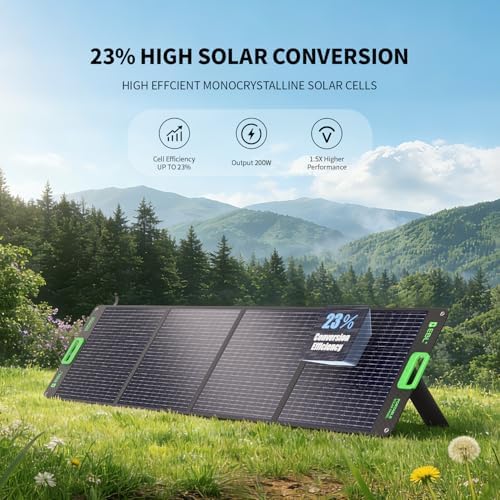 EBL 1000W Portable Power Station with 200W Portable Solar Panel - Image 4