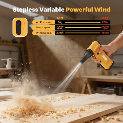 Electric Air Duster, Compressed Air Duster, 200g Thrust - Image 3