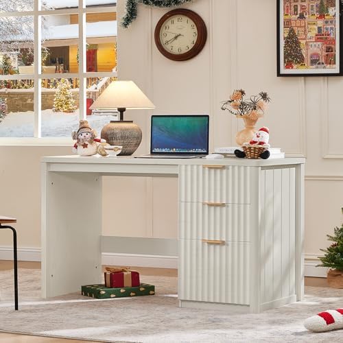 LEYAOYAO Office Desk 48" with 3 Drawers Storage File Cabinet - Image 3
