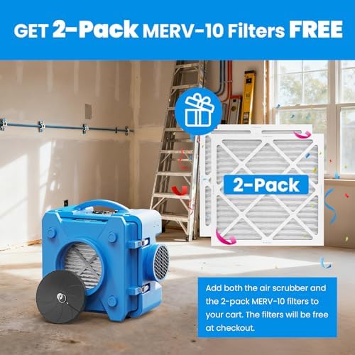 CADPXS 2-Pack MERV-10 Filters for CADPXS Shield 550 Air Scrubber - Image 2
