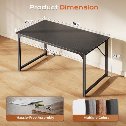 PRAISUN 40 X 24 Inch Computer Desk with Deeper Desktop - Image 2