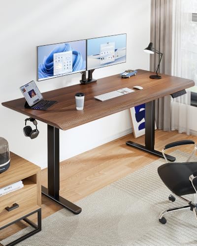 HUANUO Dual Motor Electric Standing Desk Frame, 265 lb Capacity, Black - Image 2