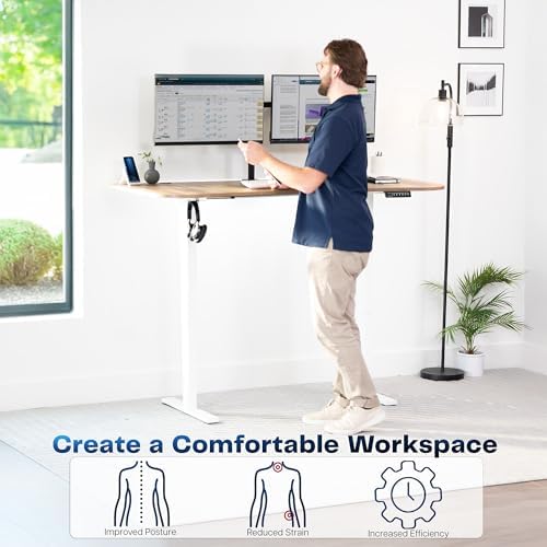 VIVO Reclaimed Wood 63 x 32 in Standing Desk, DESK-KIT-1W1P - Image 4
