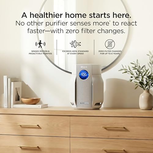 Shark BreatheClear Compact Pro Smart Air Purifier, HP062GN, Sage - Image 2