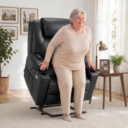 MCombo Power Lift Recliner Chair for Elderly, Heat and Massage R7042 - Image 2