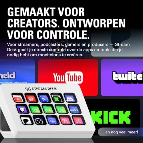 Elgato Stream Deck MK.2 White Studio Controller, 15 Keys - Image 2