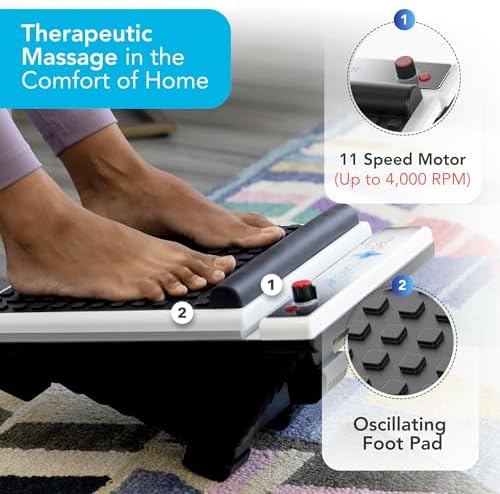 MedMassager Foot Massager Plus, Deep Tissue, Dual Speed, Portable, MMF07 - Image 2