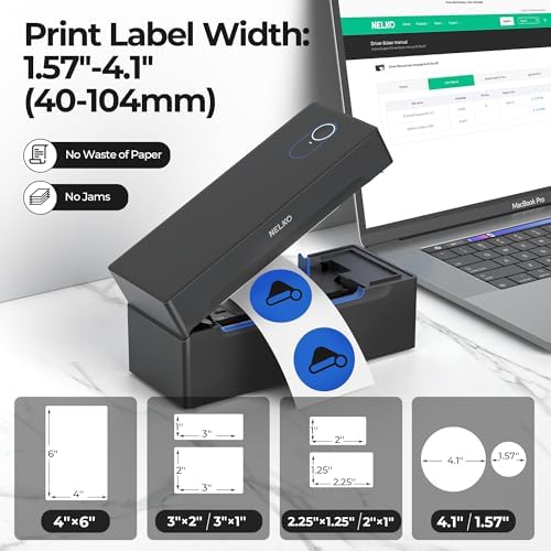 Nelko Bluetooth Thermal Shipping Label Printer, 4x6 Thermal Label Printer - Image 3