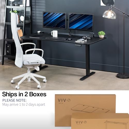 VIVO Black 63 x 32 in Standing Desk, DESK-KIT-E2B1B - Image 5