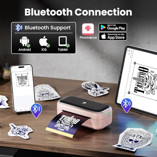 Phomemo TP31 Mini Tattoo Stencil Printer for Tattoo Artists & Beginners - Image 6