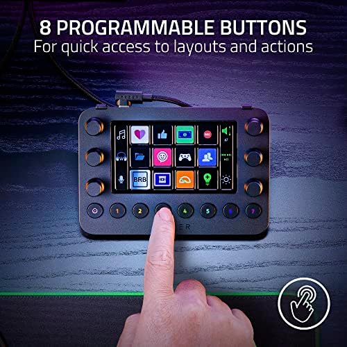 Razer Stream Controller: All-In-One Keypad for Streaming - 12 Haptic Switchblade Keys - 6 Tactile Analog Dials - 8 Programmable Buttons - Designed for PC & Mac Compatibility - Image 5