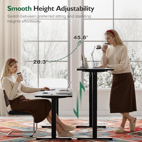 Monomi Electric Standing Desk 55"x24"Height Adjustable Sit Stand Up,Black - Image 4