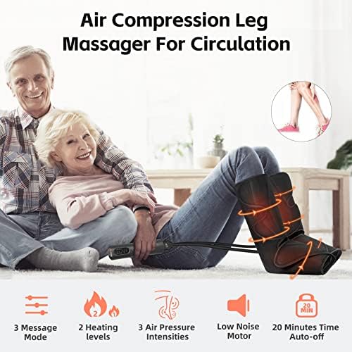 SHINE WELL Air Compression Leg Massager with Heat for Circulation FSA-HSA - Image 2
