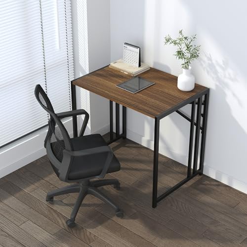 Lutown-Teen Folding Computer Desk 32 inch, Espresso - Image 2