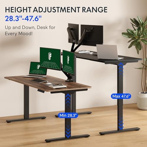 FLEXISPOT 71"x32" Electric Standing Desk, Black Walnut - Image 5