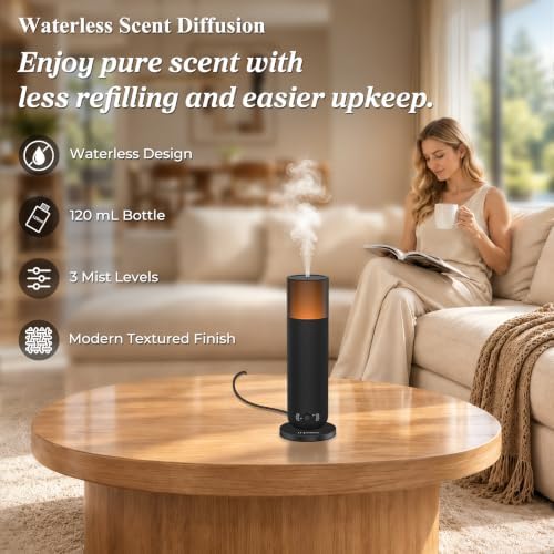 URPOWER Waterless Essential Oil Diffuser 120ml for Home, Hotel & Office - Image 2