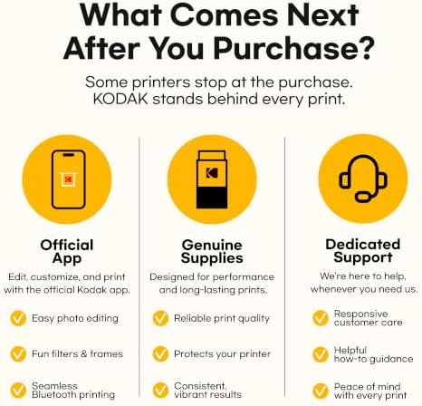 KODAK Dock Plus 4x6 Photo Printer, Smartphone Docking, 4PASS, 50 Sheets - Image 6
