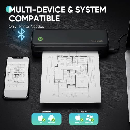Portable Thermal Printer for Travel, Wireless Bluetooth Inkless - Image 4