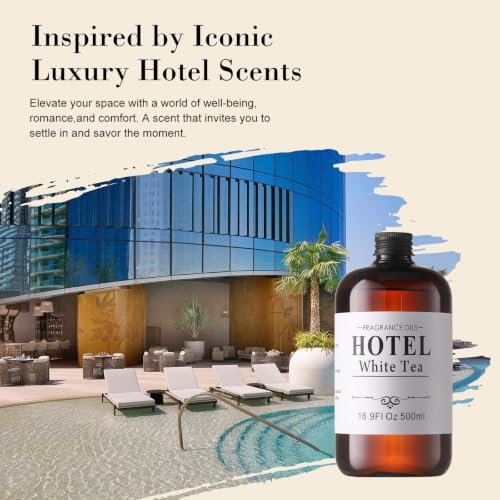 Hotel Collection White Tea Essential Oil for Diffuser – Scent, 16.9oz - Image 2