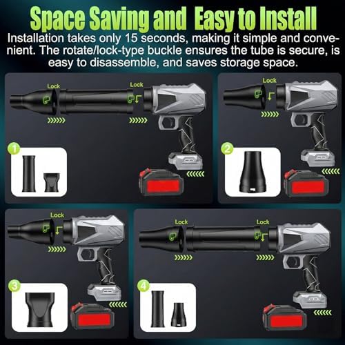 Leaf Blower Cordless Jet Fan Blower 100000 RPM Fan 21V Battery Charger Handheld Electric Blower for Car Drying Patio Garden Care - Image 5