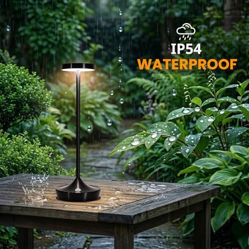 Cordless LED Table Lamps, Rechargeable 6000mAh, 72H Runtime, Waterproof - Image 4